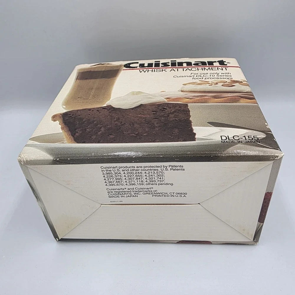 Cuisinart Whisk Attachment DLC-155 for DLC-10 Food Processor w/ Manual‎ & Box